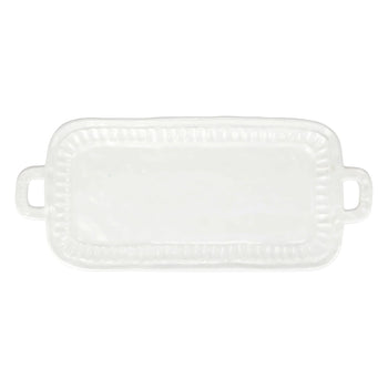 Vietri Pietra Serena Platter - Handled Rectangular